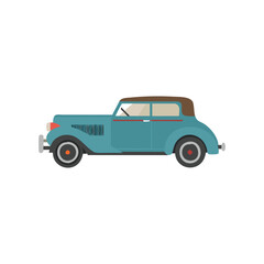  Vector Icon of Vintage Classic Car