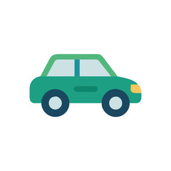 Fototapeta premium Stylized Car Icon for Automotive Design