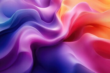 Obraz premium Vibrant Hues: Abstract Wave Forms Dance