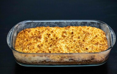 Traditional cuca with farofa. The most traditional Brazilian cuca © Adilson