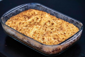 Traditional cuca with farofa. The most traditional Brazilian cuca © Adilson