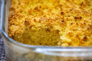 Traditional cuca with farofa. The most traditional Brazilian cuca © Adilson