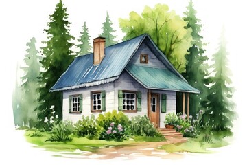 Cottage architecture building outdoors.