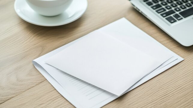 Resignation letter on a desk with a laptop and coffee cup. Featuring career clarity and empowerment