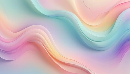 Fototapeta premium Soft Pastel Waves Create a Calming Abstract Background for Creative Design Work