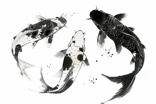 Koi fish aquatic animal shark.