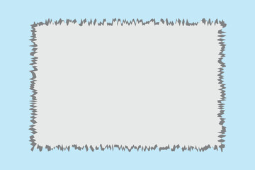 Fototapeta premium Torn paper frame border rectangular. torn paper, notebook sheets, old newspaper. Trendy elements for collage. Vector contemporary. grunge overlay texture frame. Design eps 10