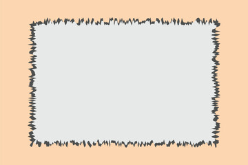 Torn paper frame border rectangular. torn paper, notebook sheets, old newspaper. Trendy elements for collage. Vector contemporary. grunge overlay texture frame. Design eps 10