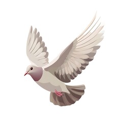 Fototapeta premium Dove flying freely embodying the spirit of peace image