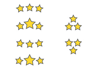 三ツ星評価アイコンセット