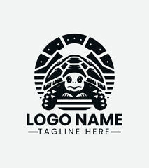 Tortoise Logo Design, Land Turtle Logo