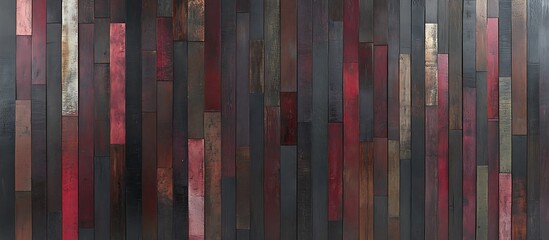 Obraz premium Colorful Wood Plank Wall Background