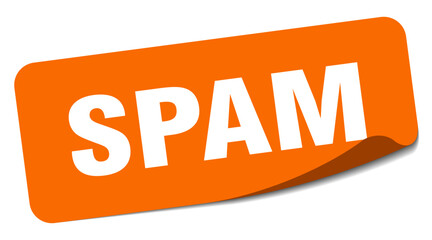 spam sticker. spam label