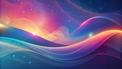 Abstract Colorful Waves Background