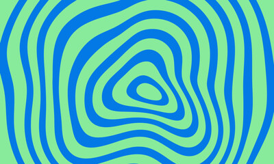 Hypnotic Spiral, Abstract Background with Rotating Concentric Shapes