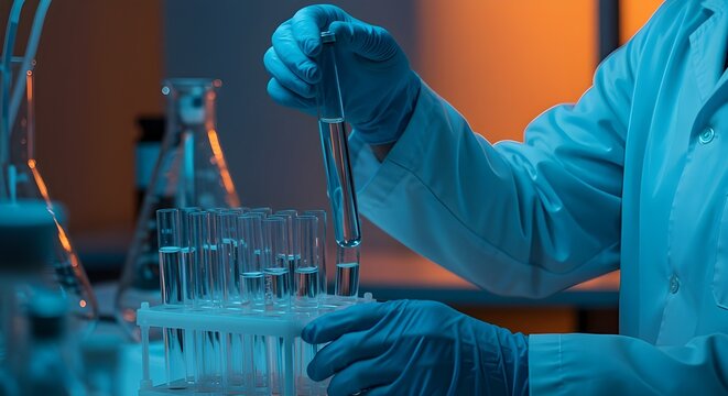 Cient&iacute;fico manos primer plano nanomaterial nanotec nanotecnolog&iacute;a realizaci&oacute;n de investigaci&oacute;n fibra microfibra microbiolog&iacute;a medicina atenci&oacute;n sanitaria producci&oacute;n farmac&eacute;utica laboratorio ciencia qu