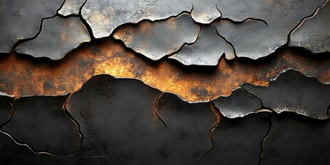 Cracked Metal Texture Background