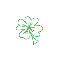 st patrick leaf line doodle