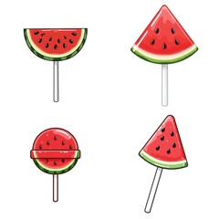 watermelon vector illustration