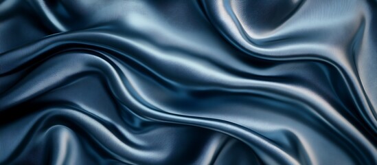 Obraz premium Dark Blue Draped Fabric Texture