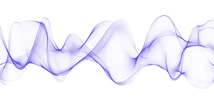 Abstract purple music wave form shape transparent PNG isolated background. Electronic rhythm frequency