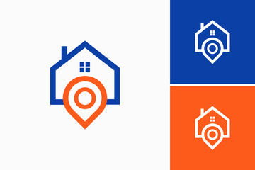 pin local home Vector Logo Premium