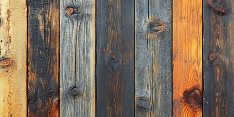 Naklejka premium Colorful Wood Plank Texture