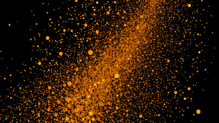 A glitter abstract background with a pattern of shiny stars, reminiscent of a winter night sky