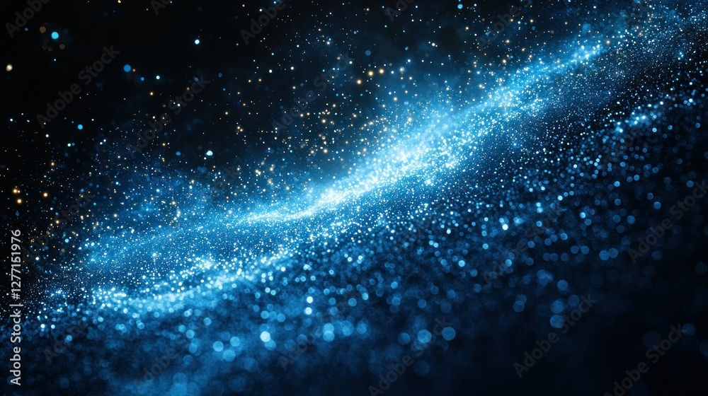 Wall mural abstract cosmic nebula swirling in deep space