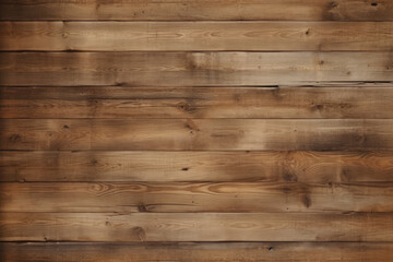 Fototapeta premium Weathered Wood: A captivating shot of aged wooden planks, showing the natural texture, warm tones, and the charm of a rustic, textured surface.