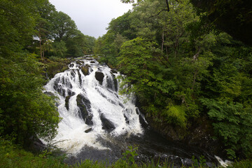 Swallow falls near Betws-y-Coed in Wales.