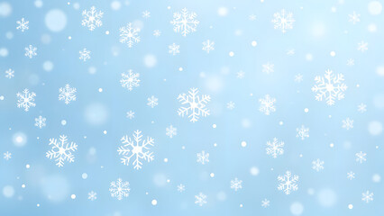 Christmas background with snowflakes and winter holiday theme