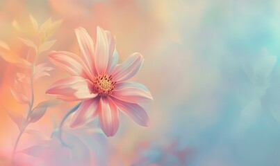 Bright and cheerful daisy patterns on a soft pastel background, symbolizing happiness, simplicity, and nature's beauty.
