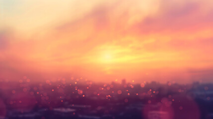 Fototapeta premium sunset over city