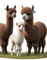 Obraz premium Fluffy Elegance: Alpaca