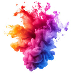 Vibrant, swirling abstract smoke