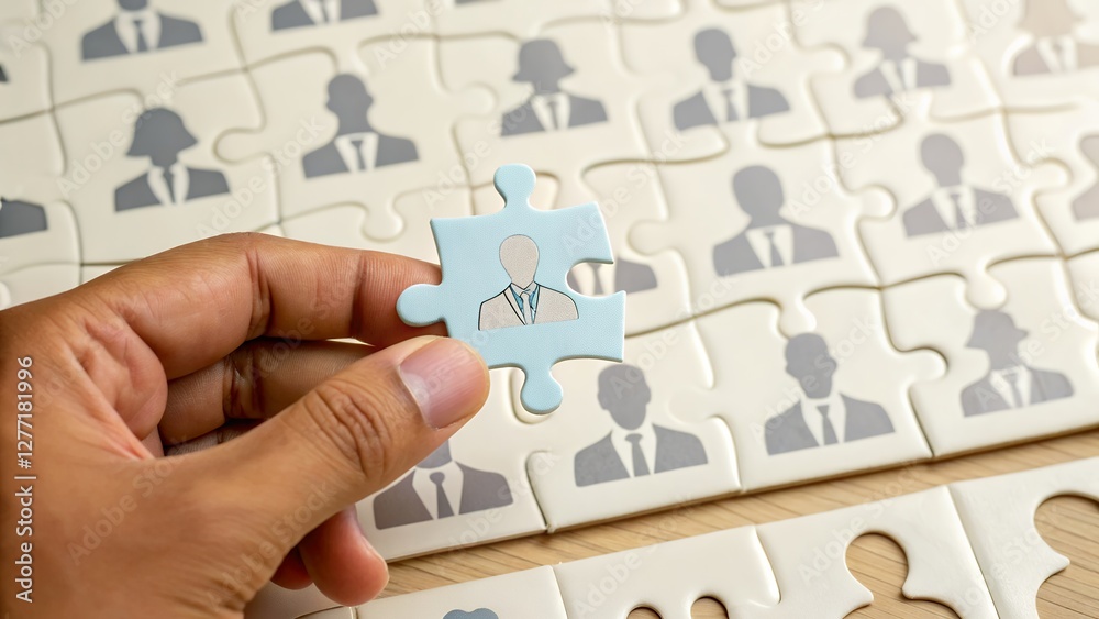 Poster effective strategies for selecting the right person and building a cohesive team to drive success in