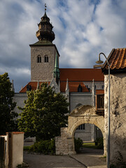 Naklejka premium Photograph of the medieval town of Visby on the island of Gotland, Sweden