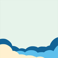 a beautiful clouds design vector background