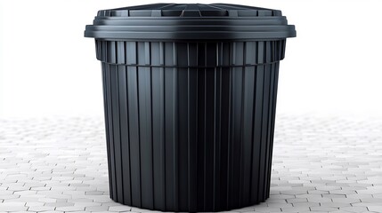 High quality trash bin icon isolated on a transparent background for delete file management and system settings