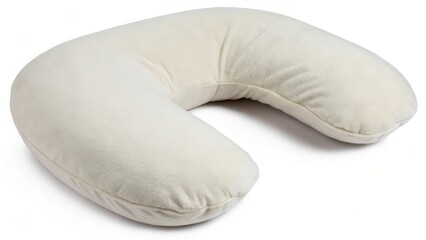 U-shaped Pillow on White Background
