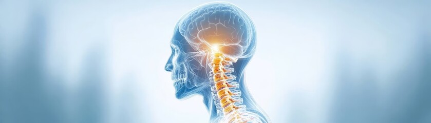 Detailed closeup of man neck highlighting bone structure and skin texture