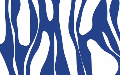 Blue and white wavy abstract pattern