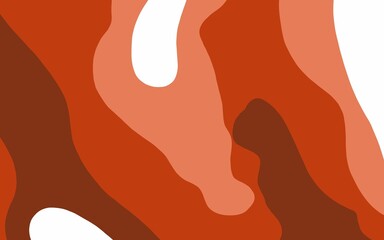 Geometric shape design in soft terracotta tones