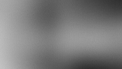 Silvery gray monochrome grainy gradient texture, realistic noise effect background