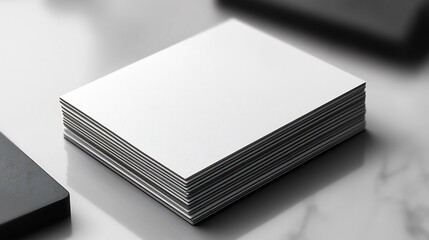 Minimal business card design with transparent areas for easy integration into various branding materials