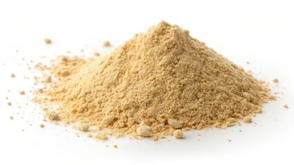 Heap of Powder on White Background