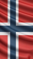 Obraz premium Norway national flag background. 