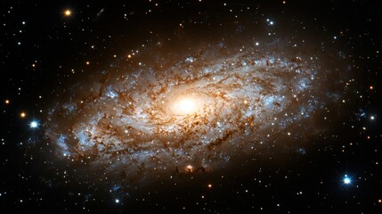 Fototapeta premium Cosmic spiral galaxy in deep space (2)