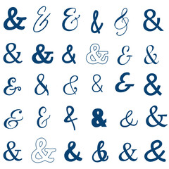 Handwritten & Ampersand Bundle Typography design